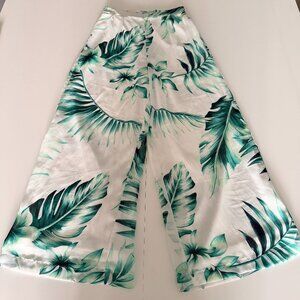 Steps NY Floral Palazzo Pants Lined Size S Vacation Cruise Brunch Flowy Resort